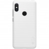 Xiaomi Redmi Note 6 Pro Nillkin Frosted Shield baltas plastikinis dėklas