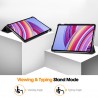 Xiaomi Redmi Pad Pro (Poco Pad) atverčiamas juodas odinis dėklas (sulankstomas)