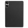 Xiaomi Redmi Pad Pro (Poco Pad) atverčiamas juodas odinis dėklas - knygutė su vieta liestukui